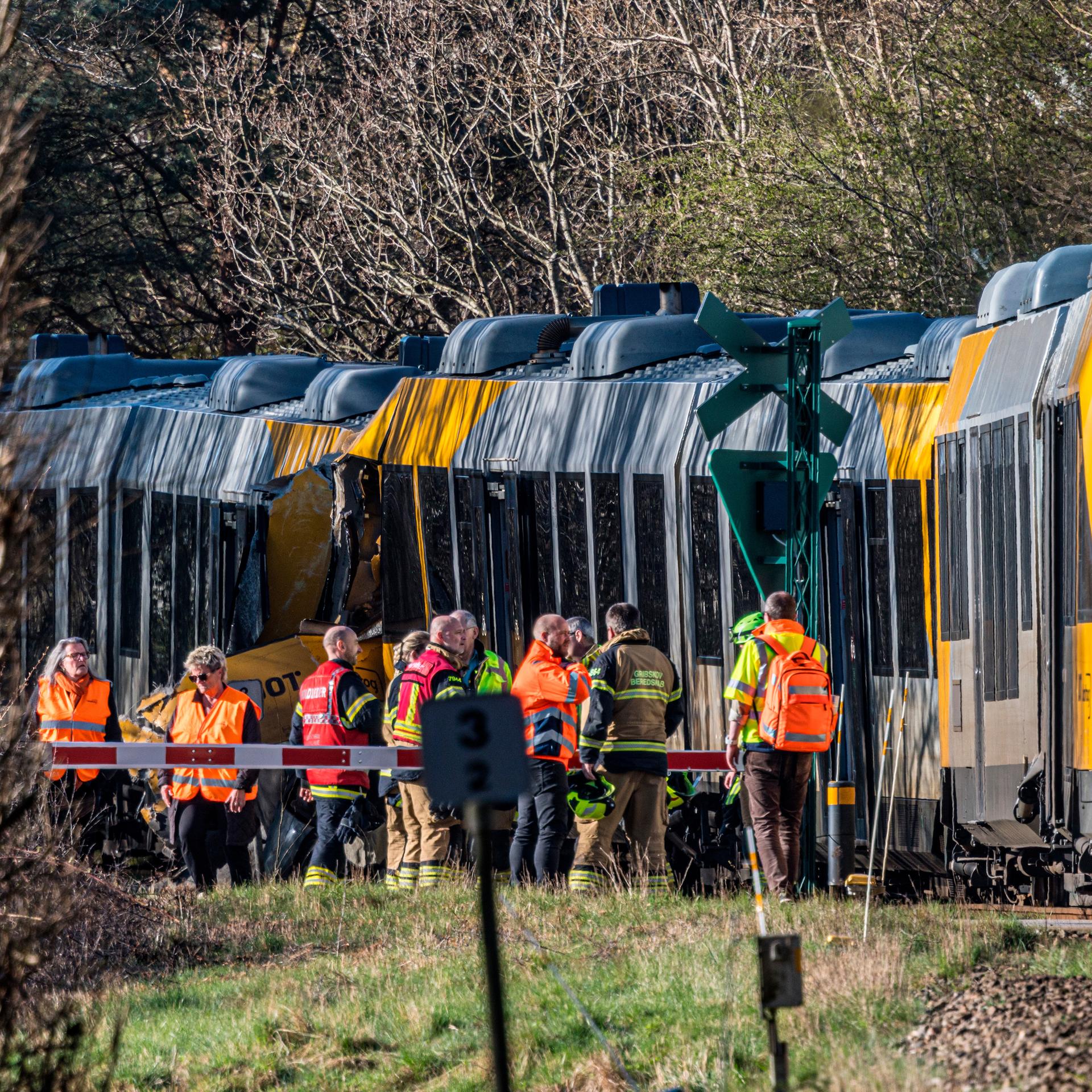 Zusammenstoß - Mindestens 17 Verletzte bei Zugunglück in Dänemark