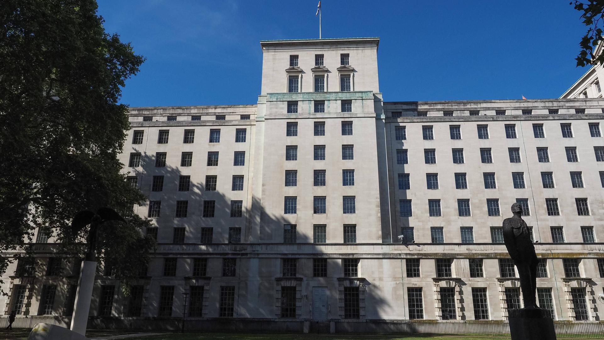 Das Gebäude des Verteidigungsministeriums in London, Großbritannien