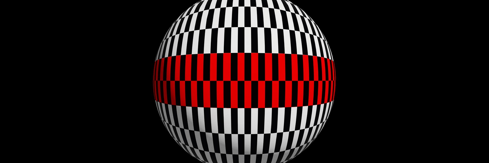 Das Cover des Podcasts "Hologrammatica" zeigt eine Kugel mit einem schwarz-weißen Kachelmuster, deren Äquator ein rot-schwarz gekachelter Streifen bildet. Das Cover des Podcasts "Hologrammatica" zeigt eine Kugel mit einem schwarz-weißen Kachelmuster, deren Äquator ein rot-schwarz gekachelter Streifen bildet.