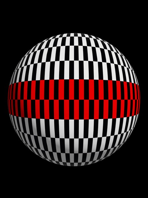 Das Cover des Podcasts "Hologrammatica" zeigt eine Kugel mit einem schwarz-weißen Kachelmuster, deren Äquator ein rot-schwarz gekachelter Streifen bildet. Das Cover des Podcasts "Hologrammatica" zeigt eine Kugel mit einem schwarz-weißen Kachelmuster, deren Äquator ein rot-schwarz gekachelter Streifen bildet.