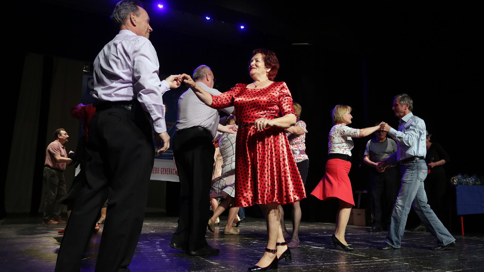 Tanzwettbewerb für Senioren in Zagreb zum Welttag des Tanzes Tanzwettbewerb für Senioren in Zagreb zum Welttag des Tanzes