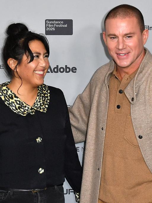 Beth de Araújo, Channing Tatum attend the "Josephine" Premiere during the 2026 Sundance Film Festival at Eccles Center Theater. (Photo by Image Space / SOPA Images/Sipa USA)