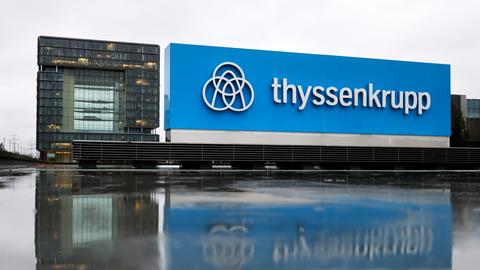 Das ThyssenKrupp-Hauptquartier in Essen (Nordrhein-Westfalen)