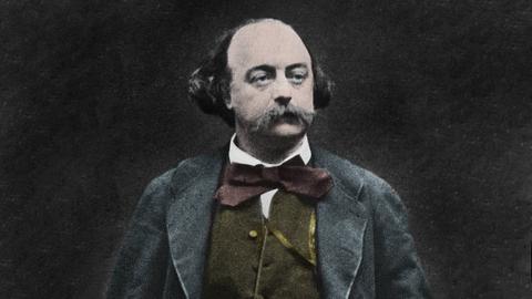 Porträt des französischen Schriftstellers Gustave Flaubert