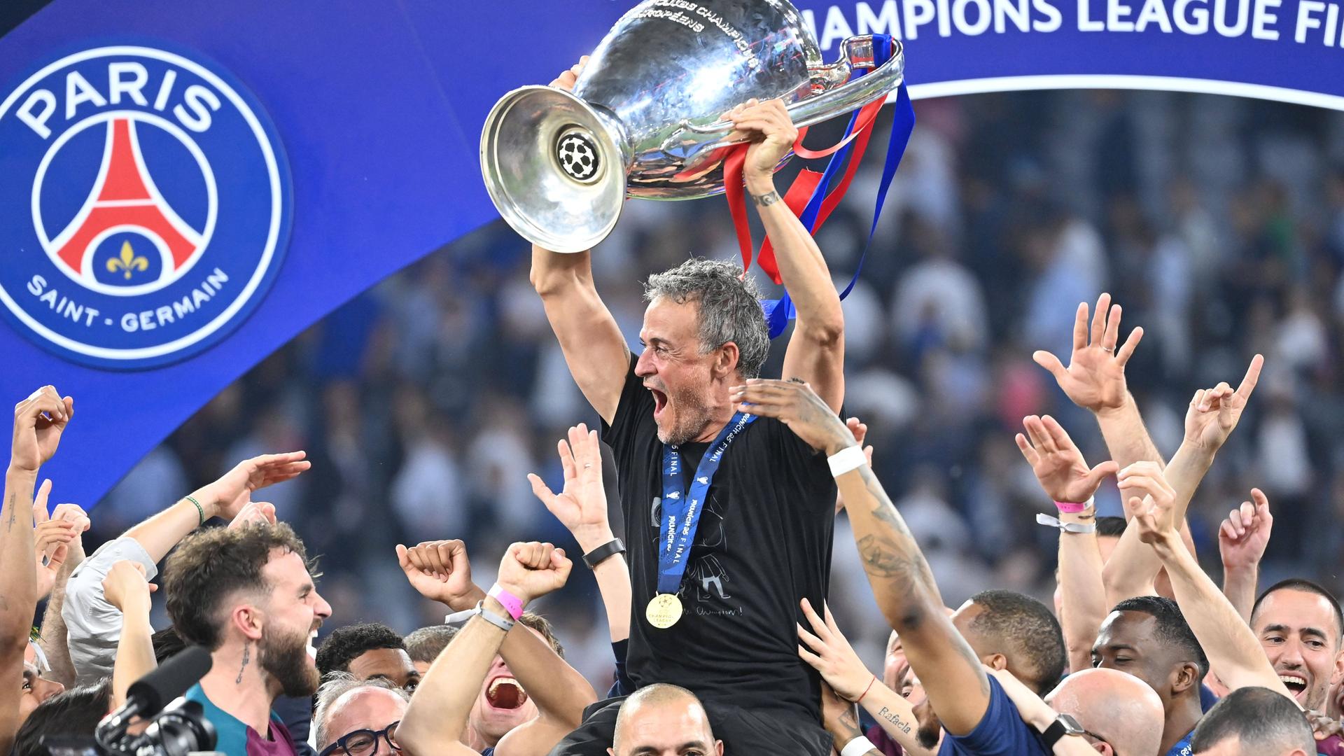 Fußball-Trainer Luis Enrique hat mit Paris Saint-Germain die Champions League gewonnen.