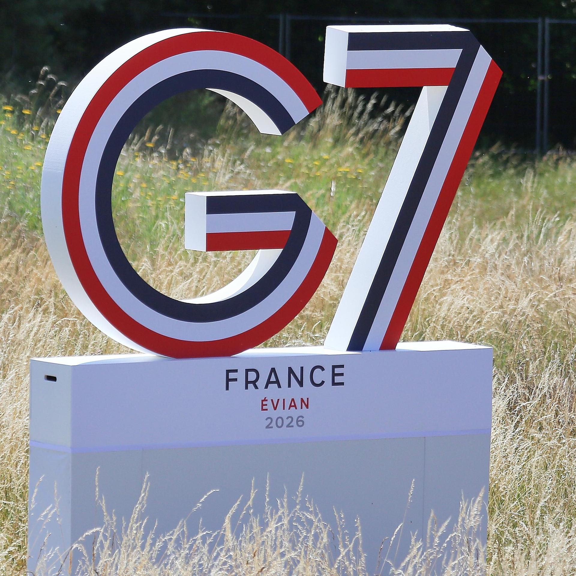 Frankreich: G7-Gipfel: Logo des Gipfels in Évian-les-Bains