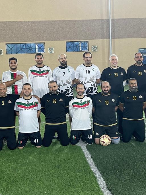 Senioren-Fußballer in Riad