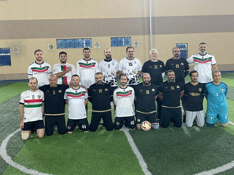 Senioren-Fußballer in Riad