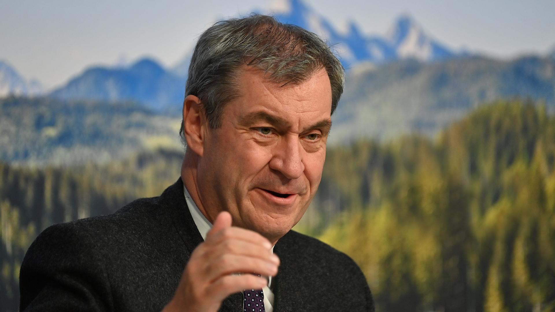 Bayerns Ministerpräsident Markus Söder im Portrait Bayerns Ministerpräsident Markus Söder im Portrait