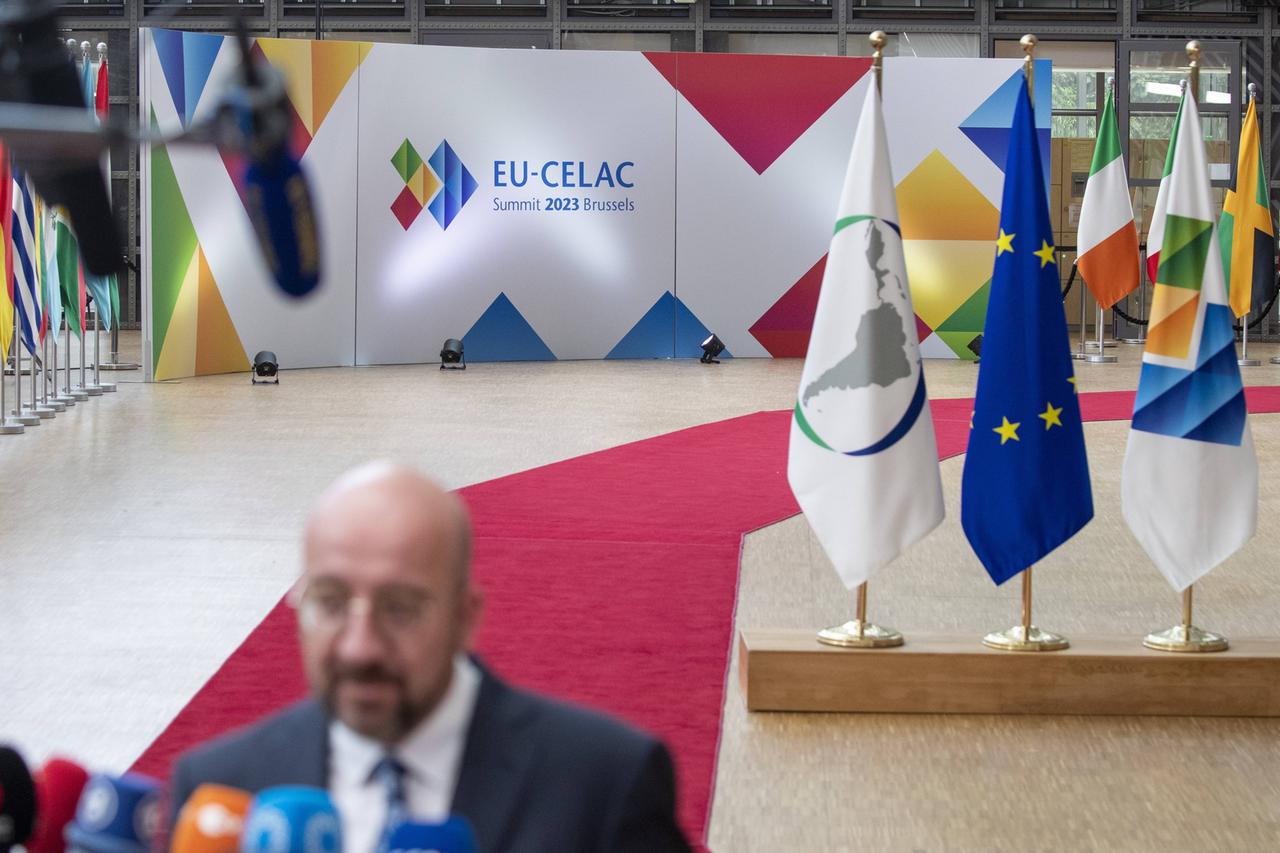 Der Präsident des Europäischen Rates, Charles Michel, bei einem Gipfeltreffen in Brüssel.