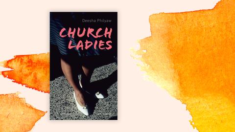 Auf dem Cover des Buches "Church Ladies" ist sowohl der Titel geschrieben als auch die Beine einer schwarzen Frau abgebildet.