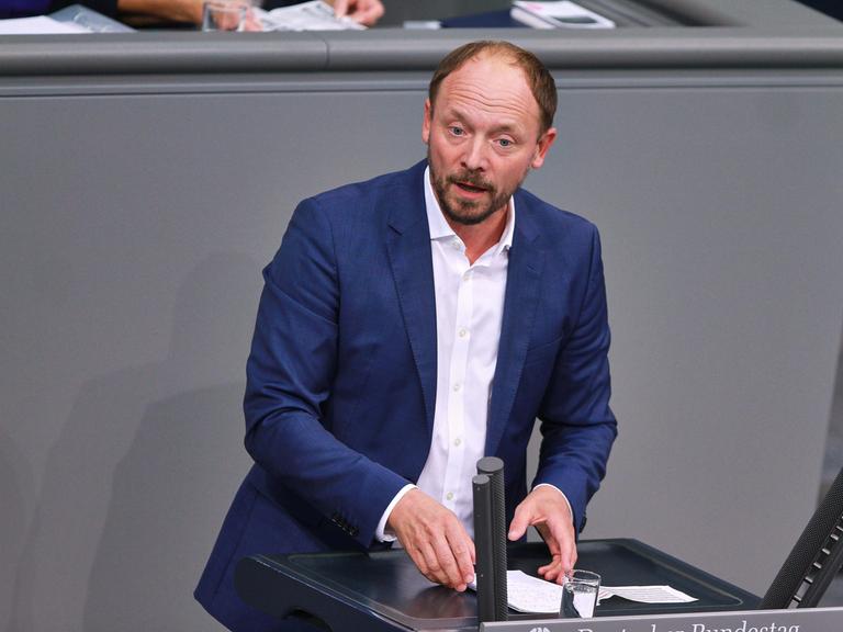 Der CDU-Politiker Marco Wanderwitz hält eine Rede im Bundestag.