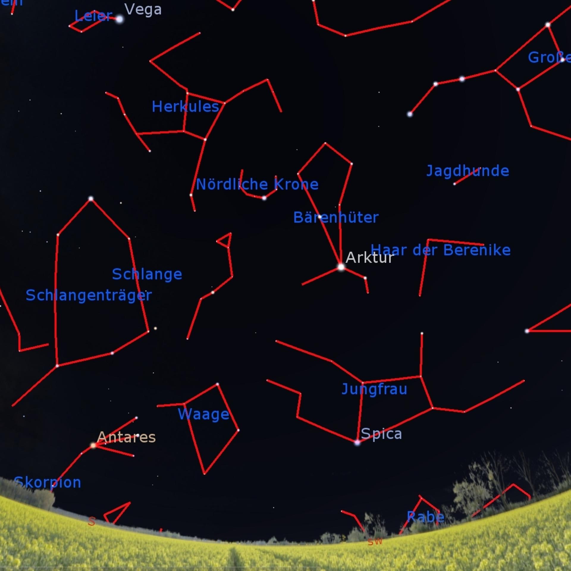 Venus trifft Jupiter - Der Sternenhimmel im Juni
