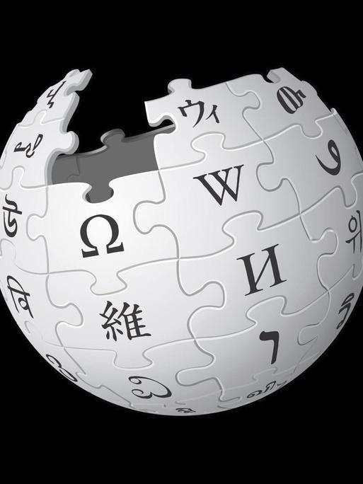 Das Logo von Wikipedia, ein Globus, der aus Puzzleteilen mit Buchstaben besteht. Das Logo von Wikipedia, ein Globus, der aus Puzzleteilen mit Buchstaben besteht.