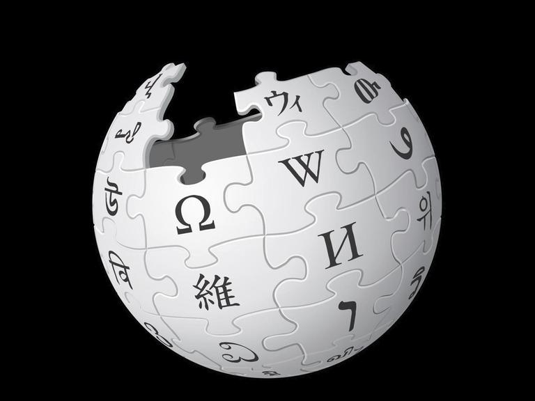 Das Logo von Wikipedia, ein Globus, der aus Puzzleteilen mit Buchstaben besteht. Das Logo von Wikipedia, ein Globus, der aus Puzzleteilen mit Buchstaben besteht.