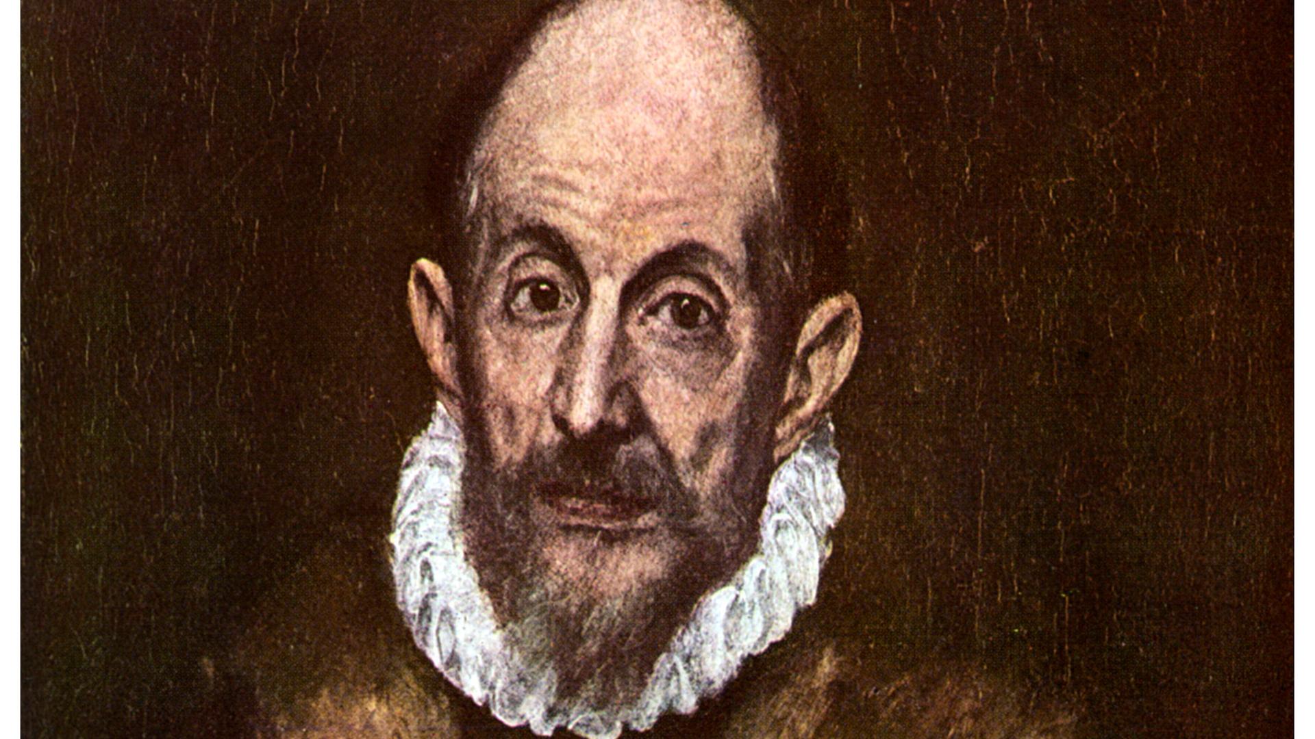 El Greco, Selbstbildnis (Ausschnitt)