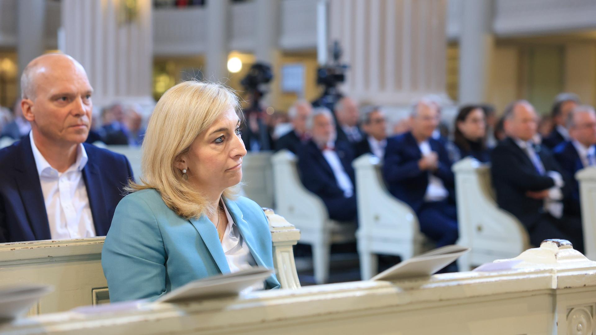 Nina Warken (CDU), Bundesministerin für Gesundheit, nimmt an der Eröffnung des 129. Deutschen Ärztetags in der Nikolaikirche teil. Nina Warken (CDU), Bundesministerin für Gesundheit, nimmt an der Eröffnung des 129. Deutschen Ärztetags in der Nikolaikirche teil.