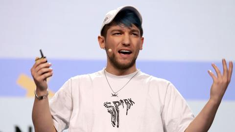 Rezo beim OMR Festival 2023 in den Messehallen. Hamburg, 09.05.2023 *** Rezo at the OMR Festival 2023 at the Messehallen Hamburg, 09 05 2023 Foto:xgbrcix/xFuturexImage