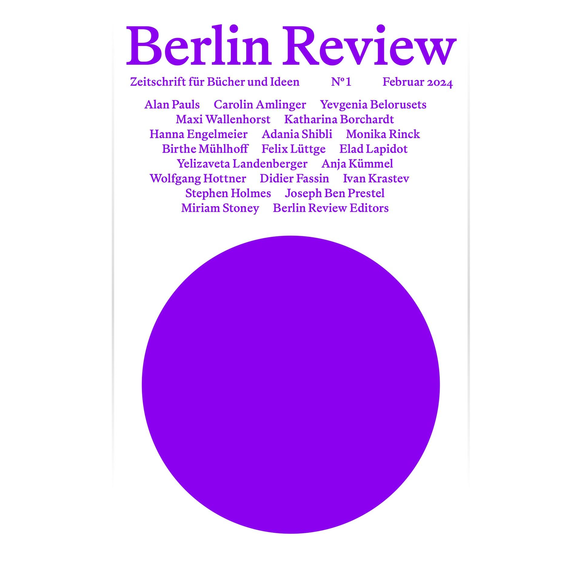 Neue Literaturzeitschrift – „Berlin Review“ startet mit Schwerpunkt Nahost