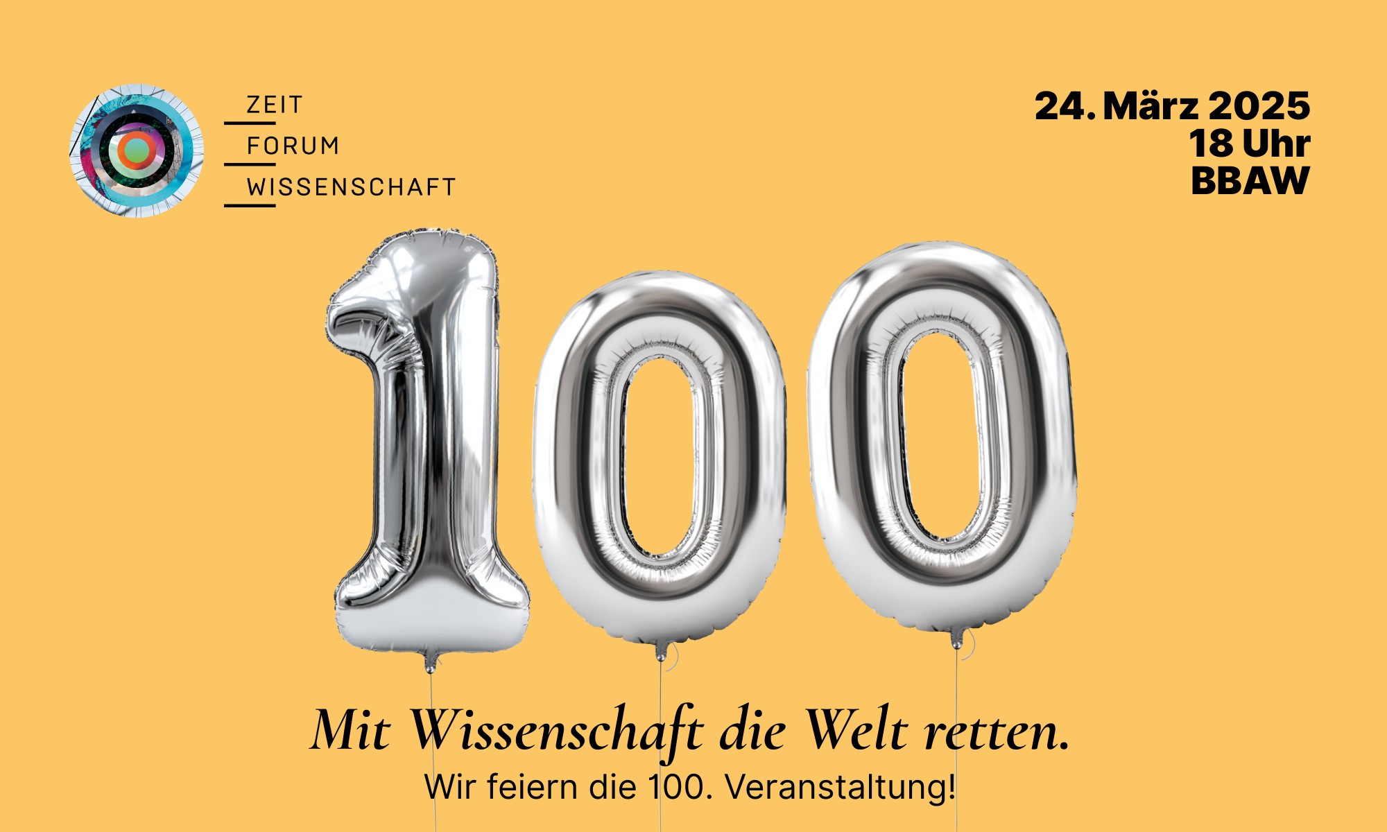 ZEIT Forum Wissenschaft: 100. Veranstaltung