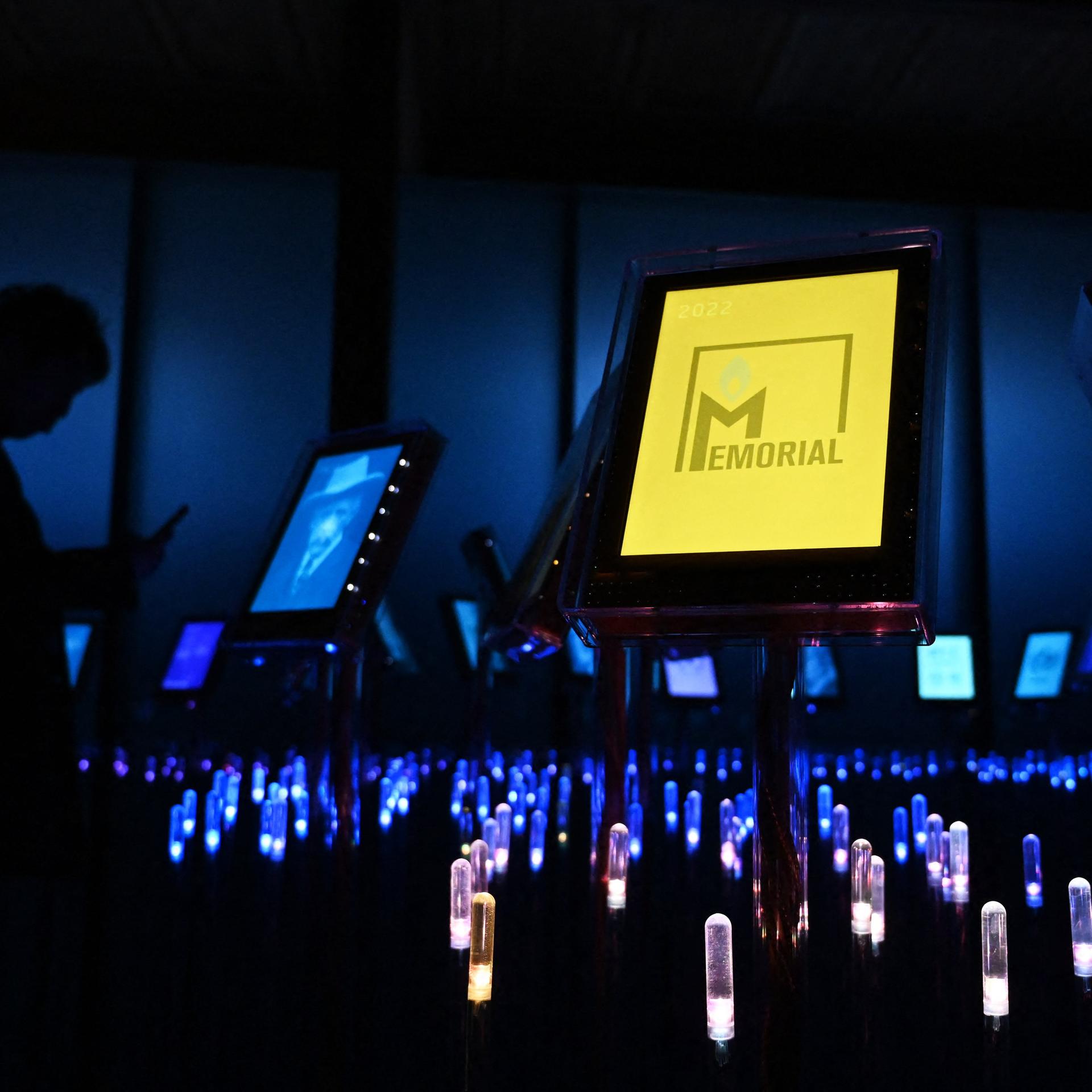 Das Logo der Nicht-Regierungsorganisation "Memorial"