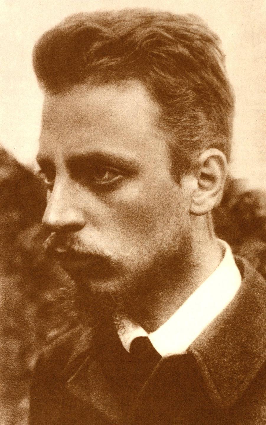 Porträt Rainer Maria Rilke, 1900. Porträt Rainer Maria Rilke, 1900.