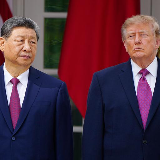 US-Präsident Donald Trump (r.) mit Chinas Präsident Xi Jinping