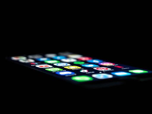 Das Display eines Smartphones
