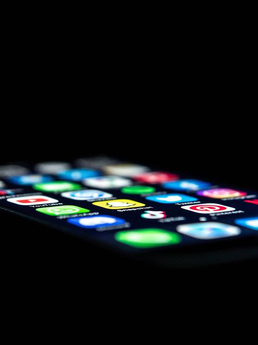 Das Display eines Smartphones