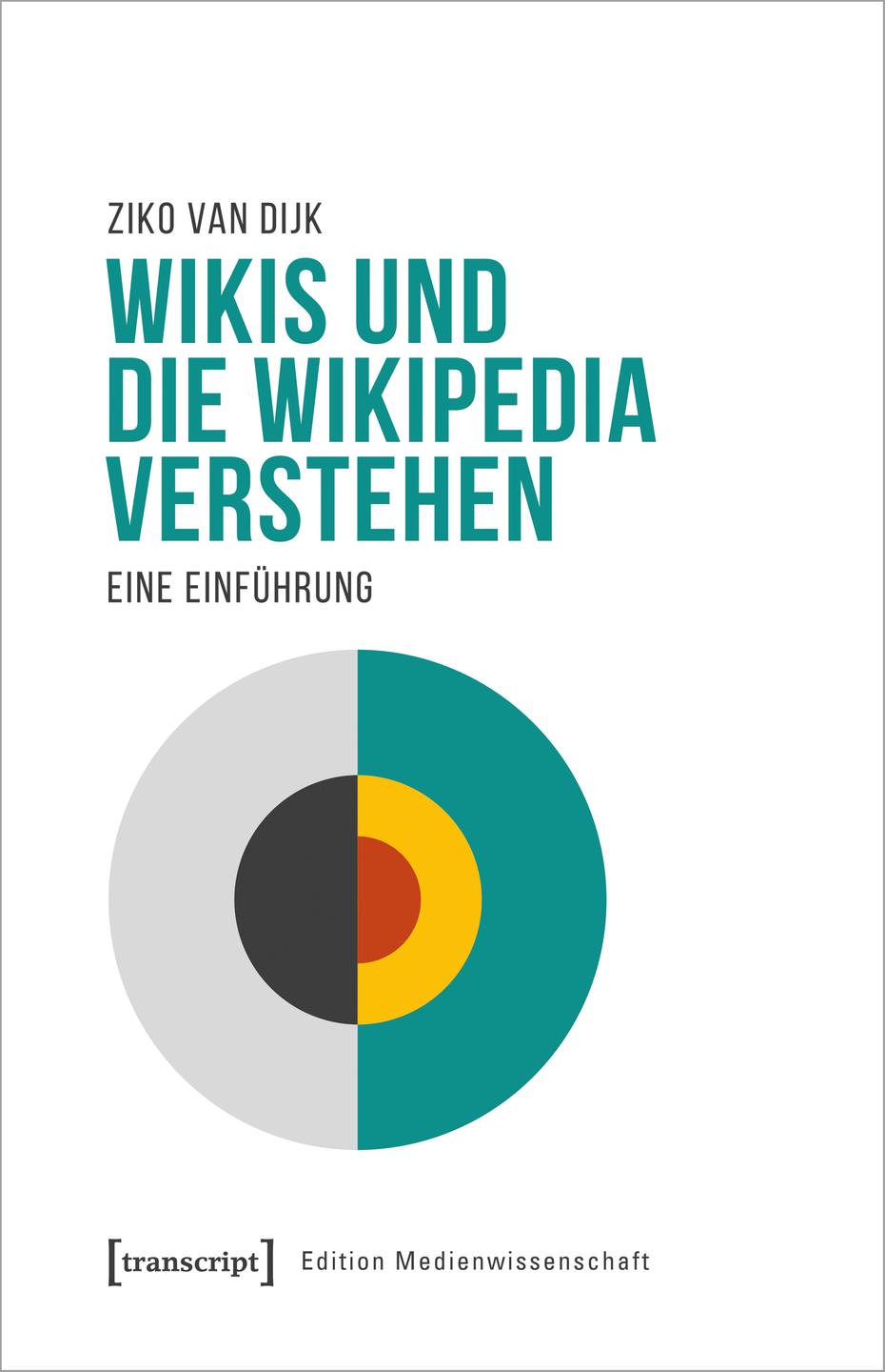 Weißes Buchcover mit der Darstellung eines Kreises, der in verschiedene Farbflächen unterteilt ist.