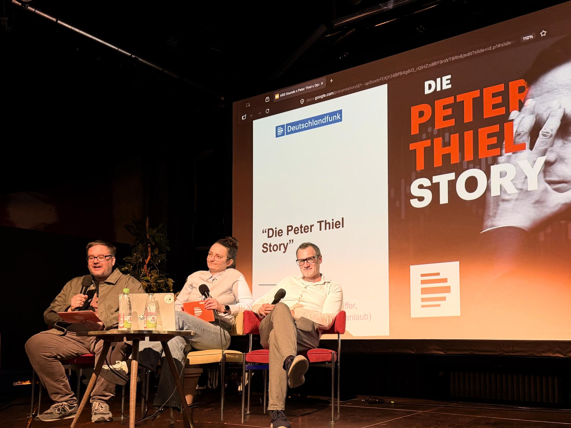 Klaus Uhrig, Jasmin Körber und Christian Schiffer auf dem ARD Sounds Festival am 09.05.26 in Nürnberg