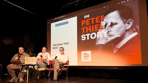 Klaus Uhrig, Jasmin Körber und Christian Schiffer auf dem ARD Sounds Festival am 09.05.26 in Nürnberg