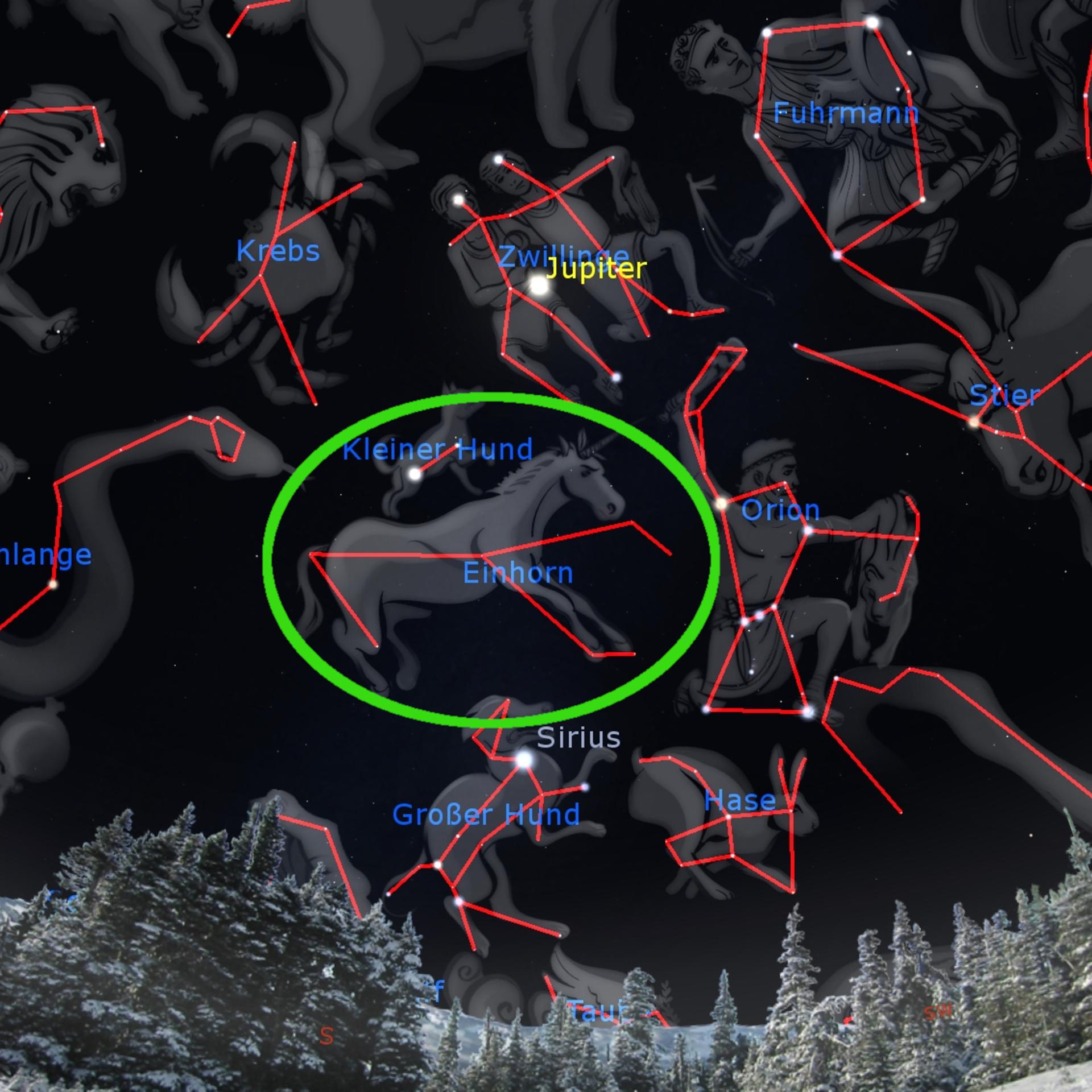 Sternbild Orion - Das dunkle Einhorn