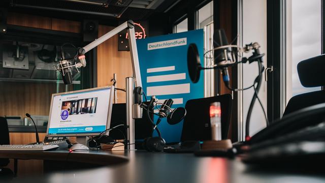 Aufnahmestudio im Deutschlandradio Hauptstadtstudio