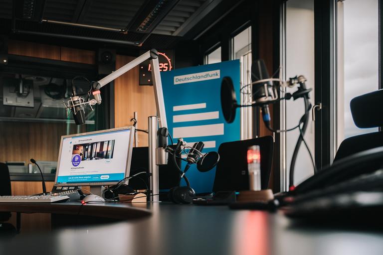 Aufnahmestudio im Deutschlandradio Hauptstadtstudio