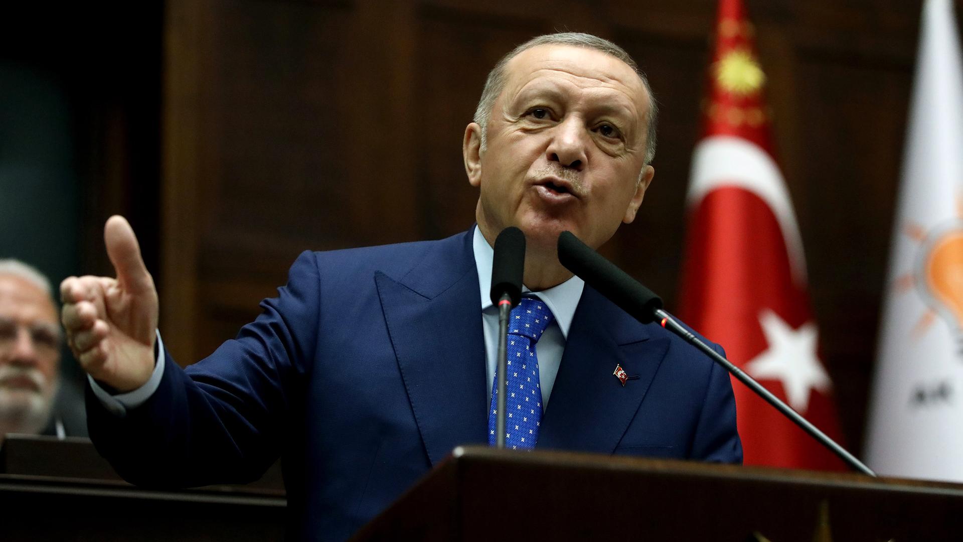 Der türkische Präsident Recep Tayyip Erdogan Der türkische Präsident Recep Tayyip Erdogan