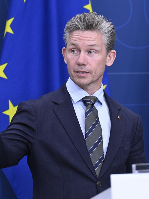 Schwedens Verteidigungsminister Pål Jonson am 17. September 2014 in Stockholm.