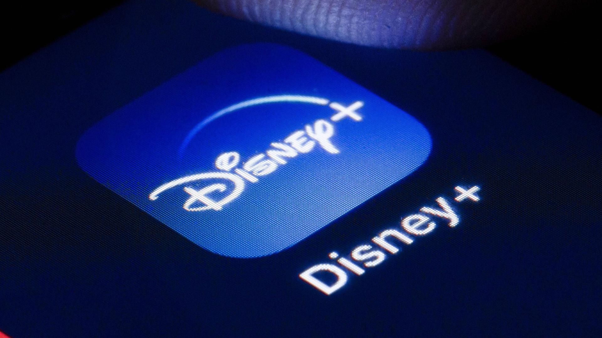 Das Disney Plus-Logo einer App.