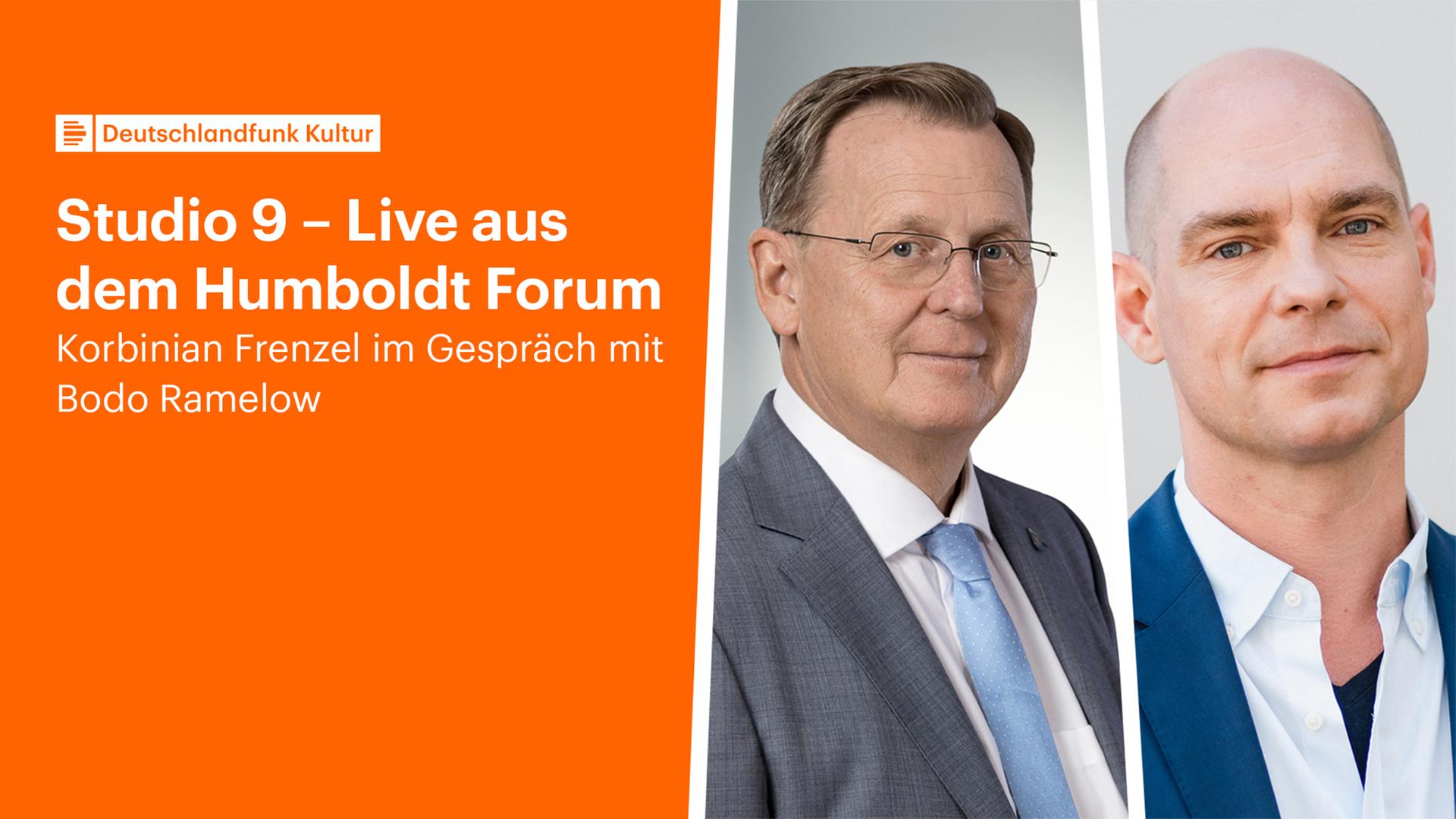 Bodo Ramelow und Korbinian Frenzel im Humboldt Forum