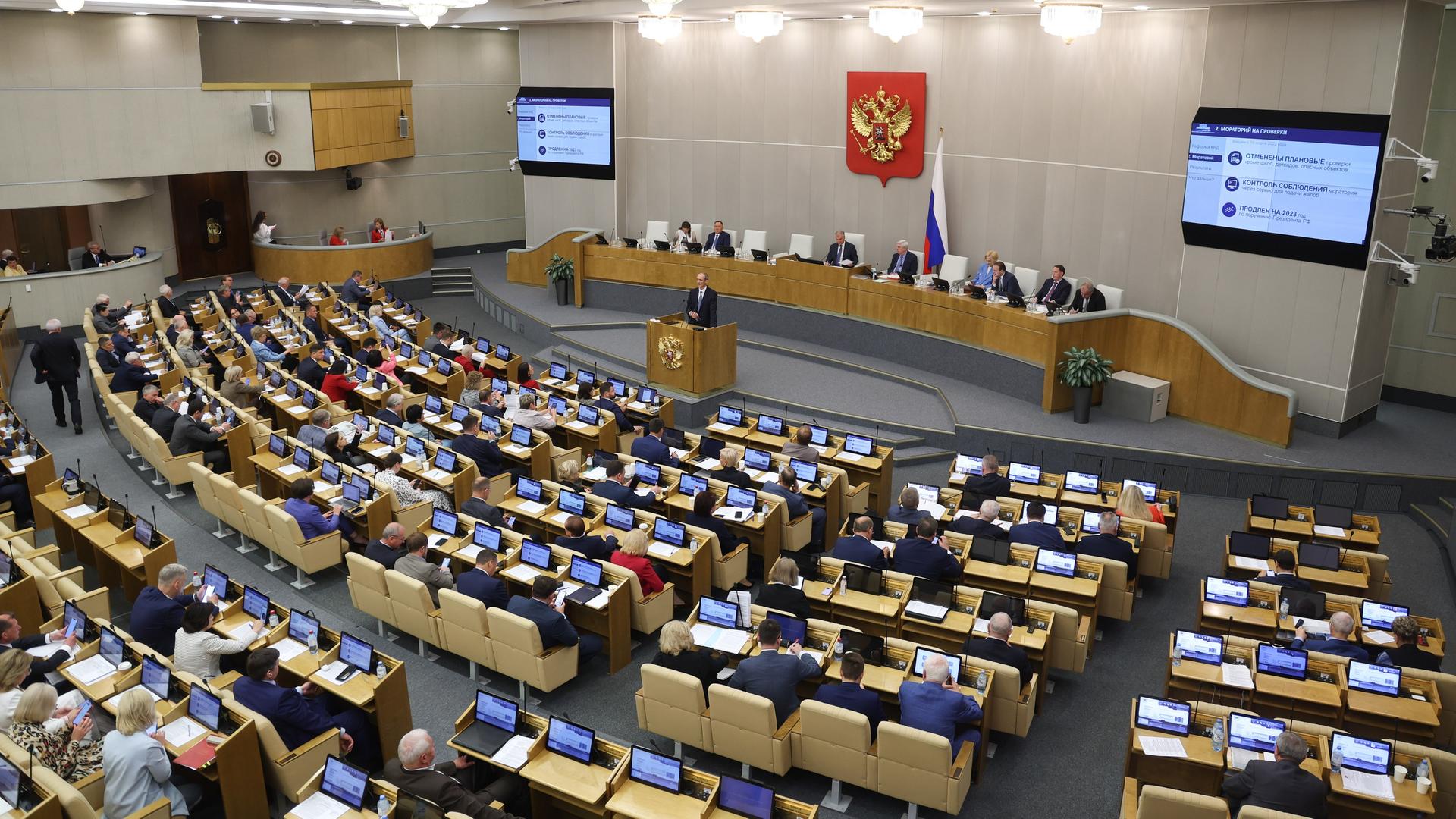 Plenarsitzung im russischen Parlament