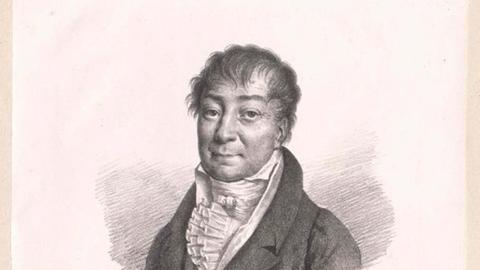 Zeitgenössisches Porträt des 1773 geborenen Astronomen Johann Karl Burckhardt.