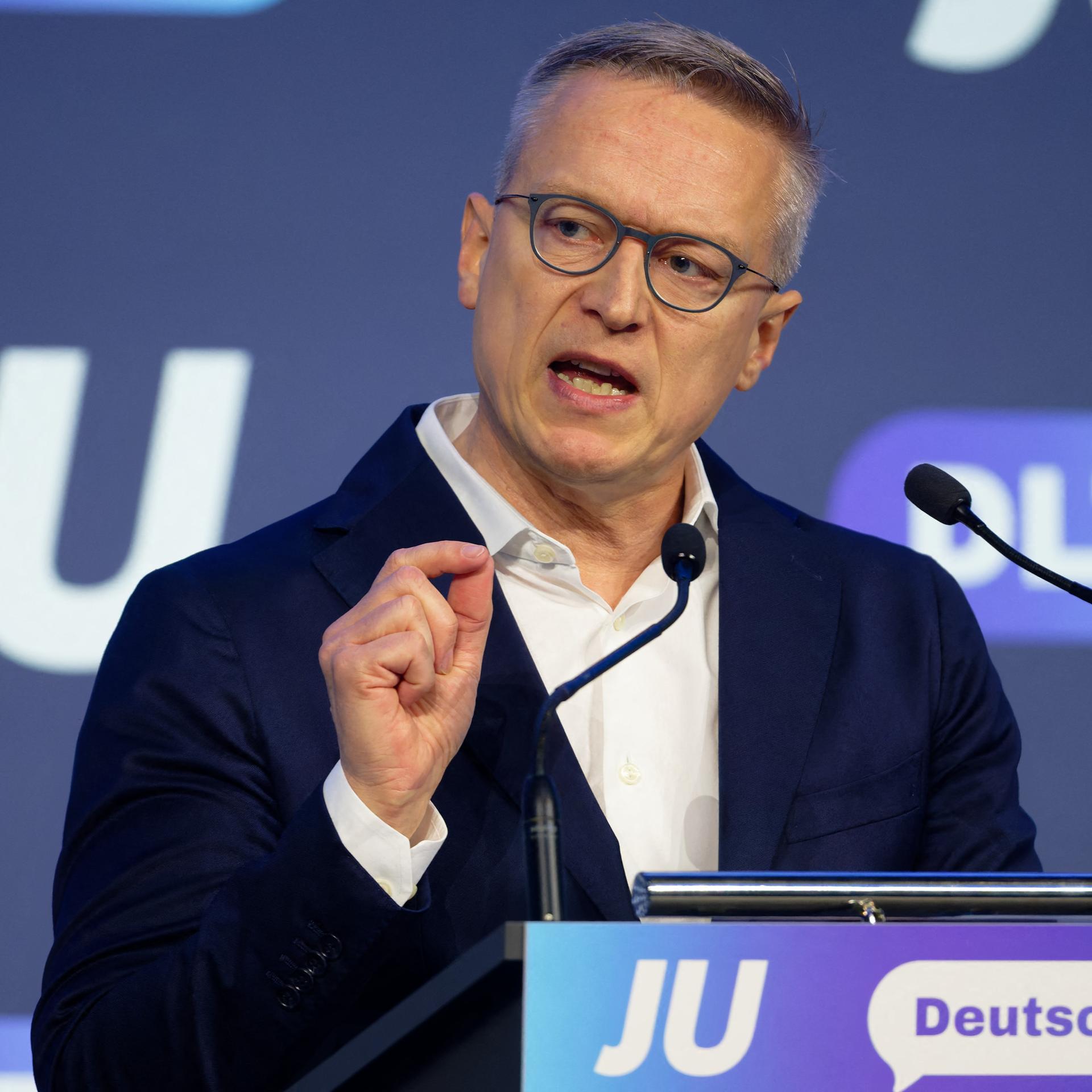 Karsten Wildberger (CDU), Bundesminister für Digitales und Staatsmodernisierung, spricht beim Deutschlandtag der Jungen Union.