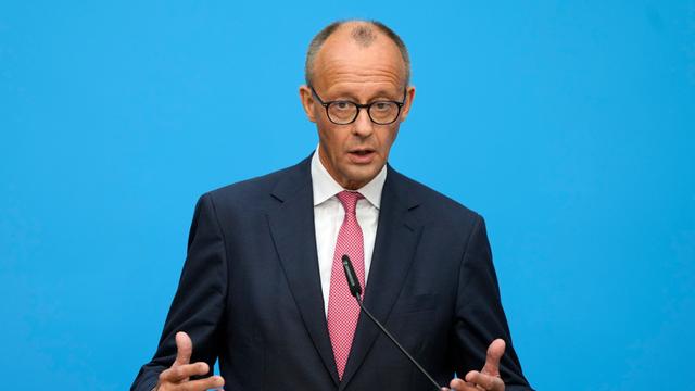 CDU-Chef Friedrich Merz bei der Bekanntgabe seiner Kanzlerkandidatur