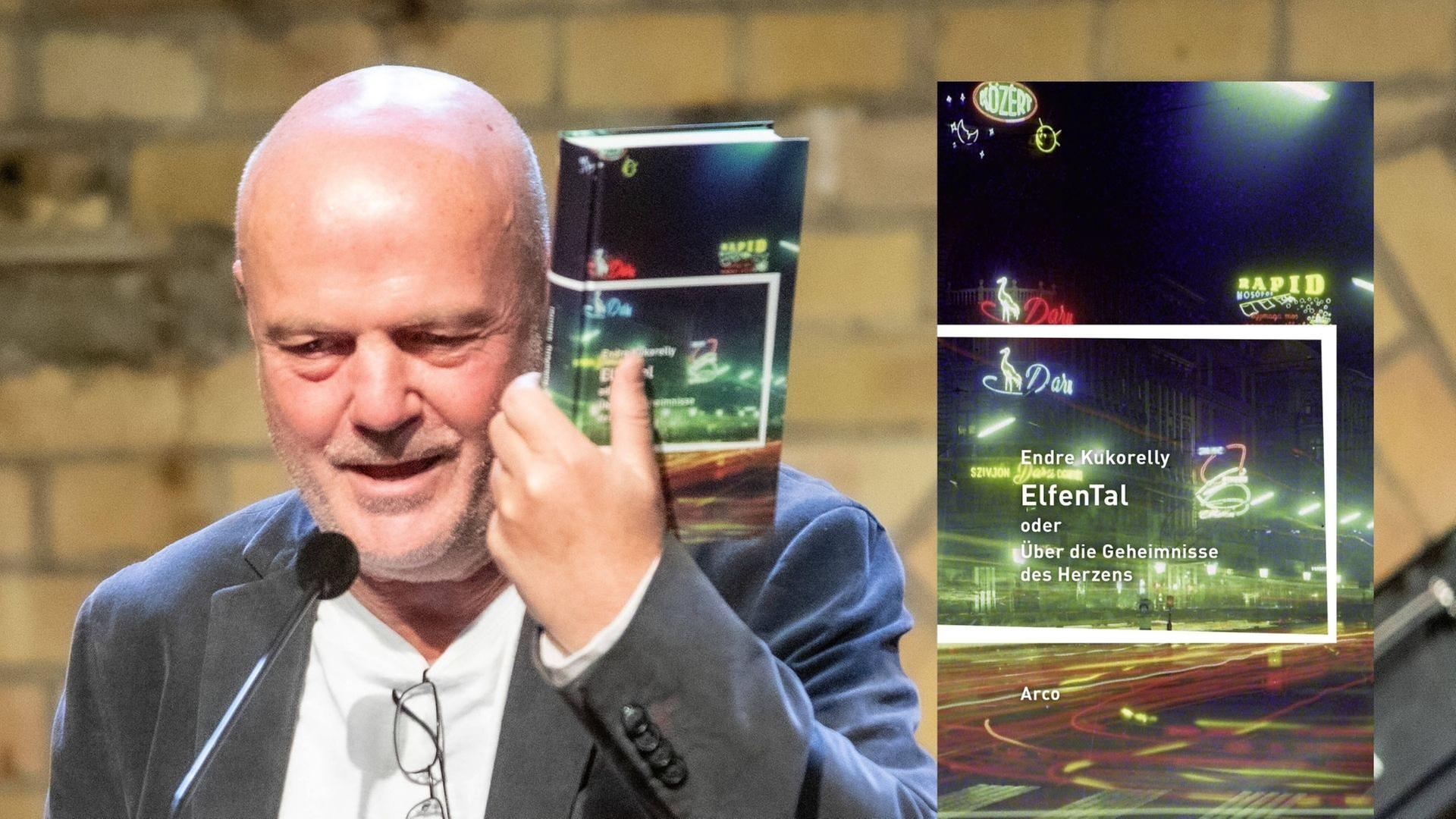 Endre Kukorelly präsentiert beim Welttag der Poesie 2022 in Berlin sein Buch "Elfental". Endre Kukorelly präsentiert beim Welttag der Poesie 2022 in Berlin sein Buch "Elfental".