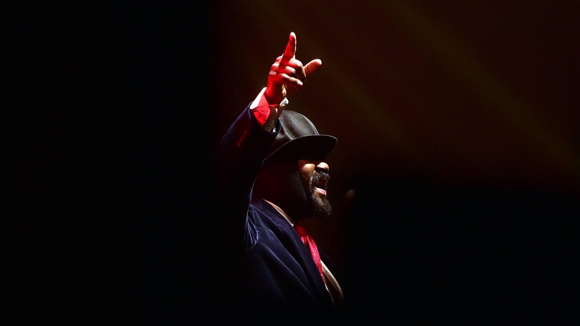 American jazz vocalist and songwriter Gregory Porter performs in Prague Czech Republic April 23 2