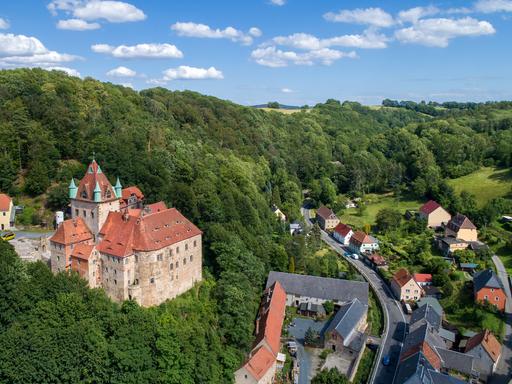 Blick auf Schloss Kuckuckstein in Liebstadt, Sachsen Blick auf Schloss Kuckuckstein in Liebstadt, Sachsen