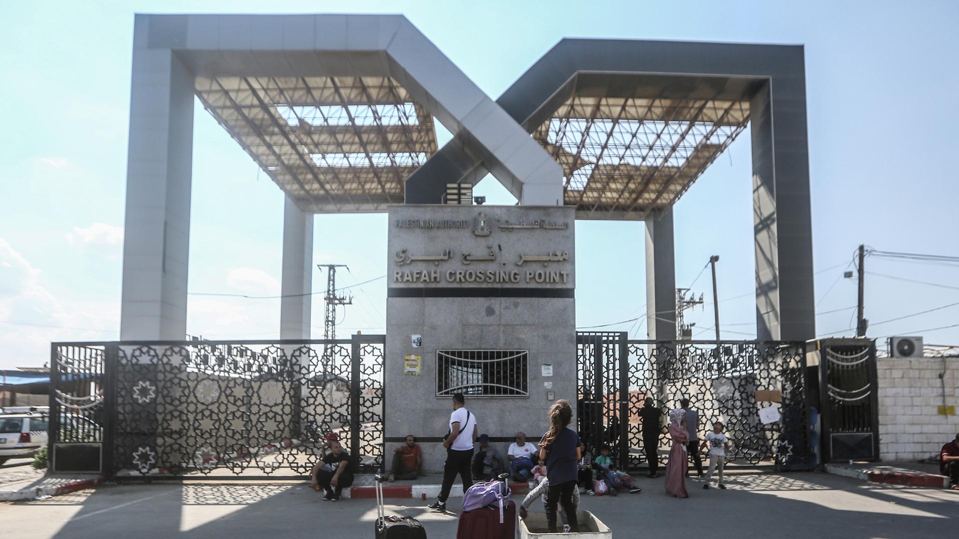 Grenzübergang Rafah zwischen dem Gaza-Streifen und Ägypten.