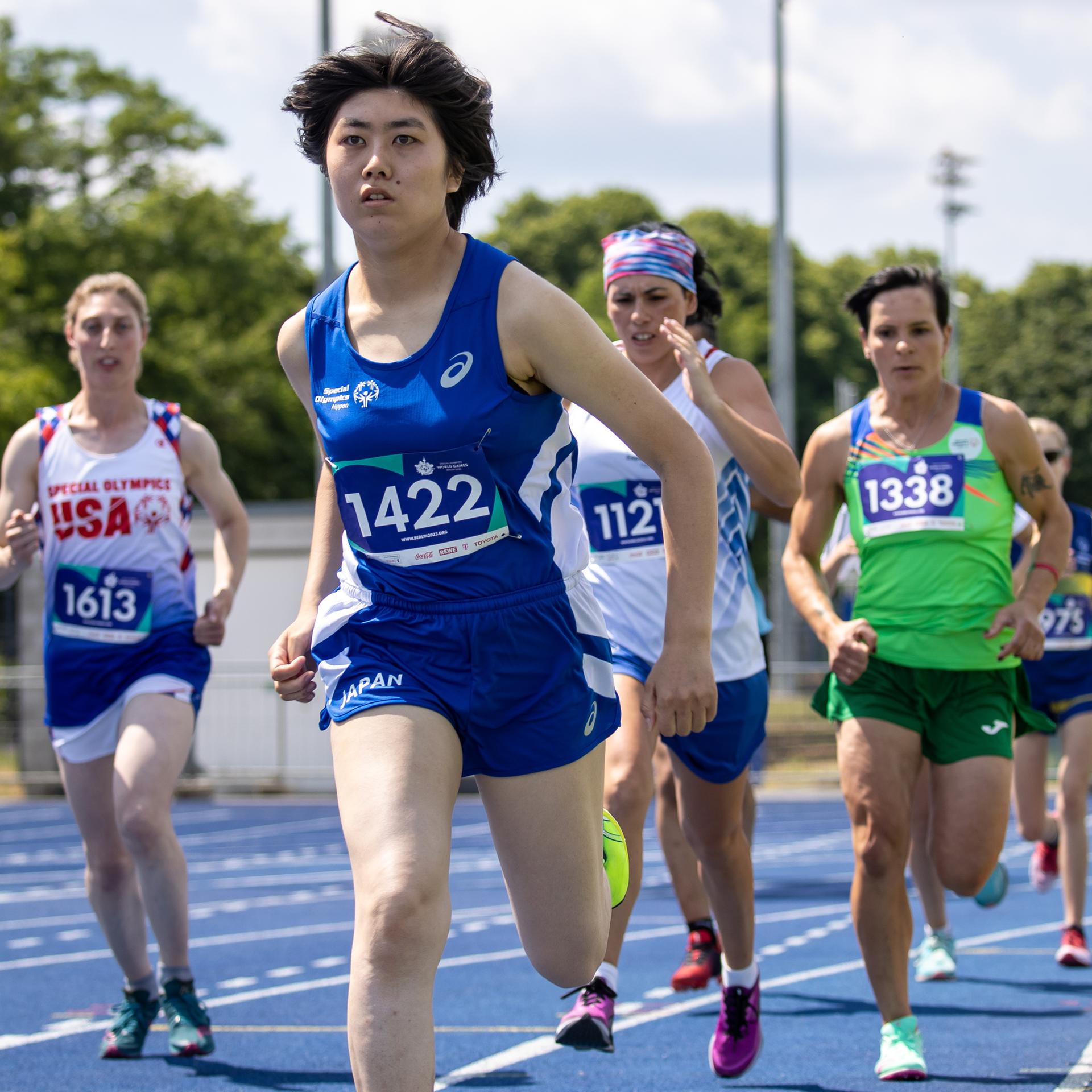Yukino Watanabe aus Japan bei den Special Olympics in Berlin 