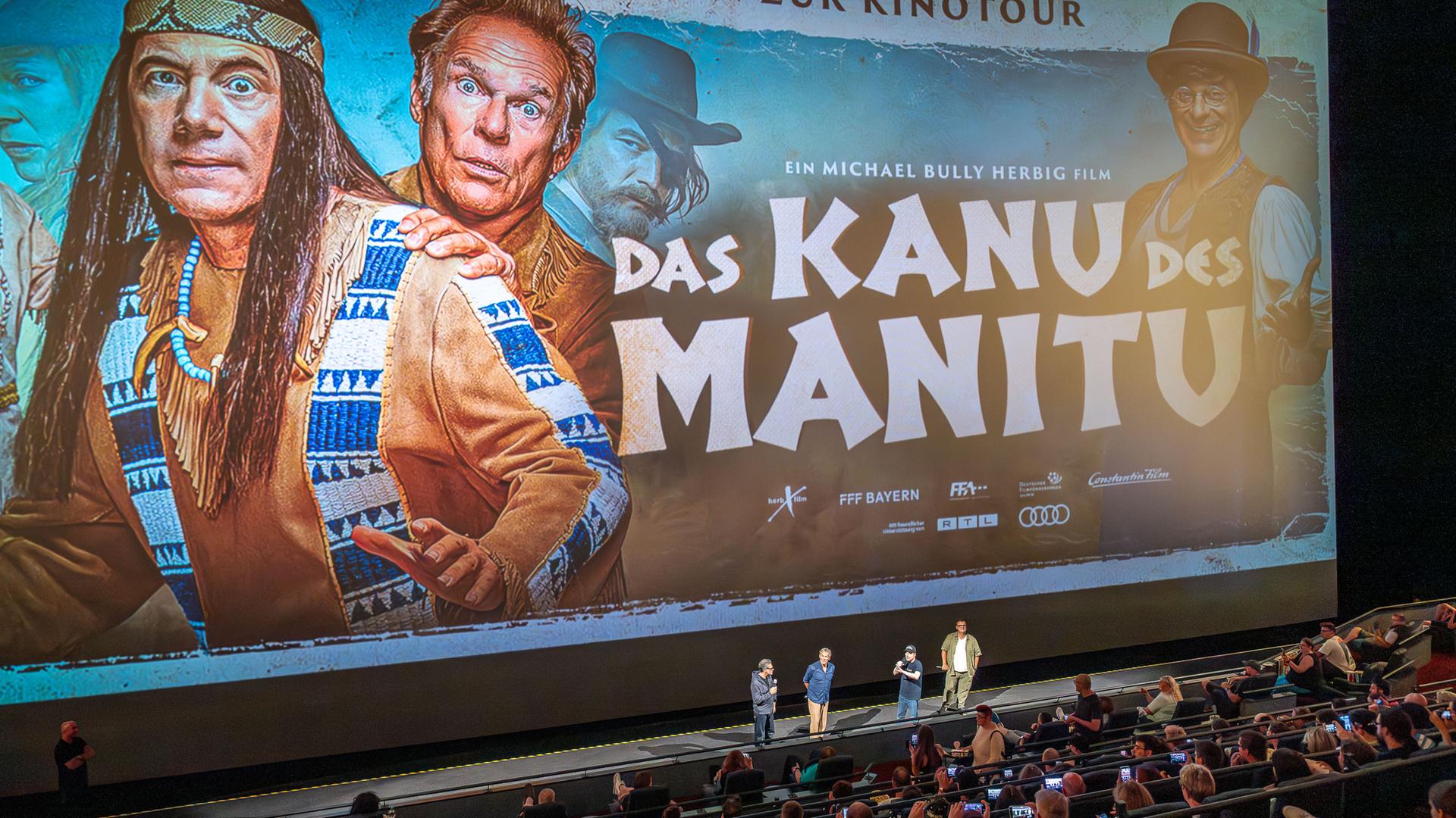 Premiere des neuen Bully Films "Kanu des Manitu" mit Michael Bully Herbig, Christian Tramitz und Rick Kavanian vor Ort im Traumpalast Leonberg 