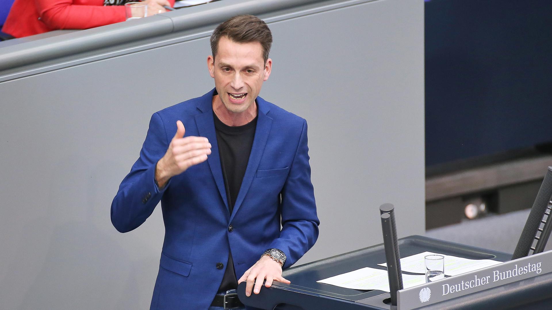Andreas Audretsch, Grüne, spricht im Bundestag.